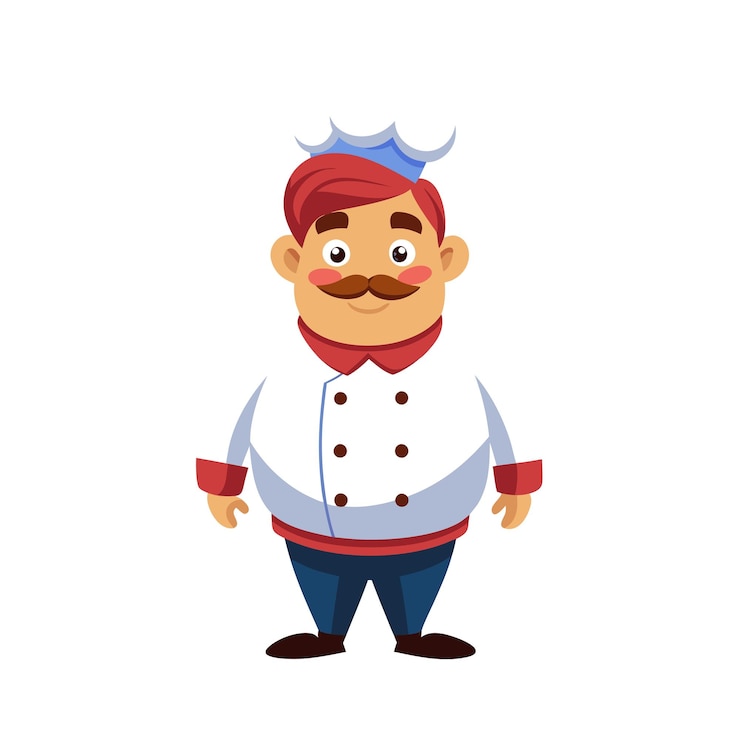 Vector diseño de personajes de dibujos animados profesionales ilustración vectorial hermosa