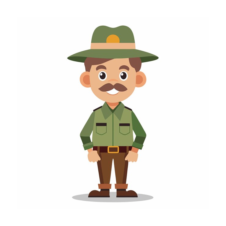 Vector diseño de personajes de dibujos animados profesionales ilustración vectorial hermosa