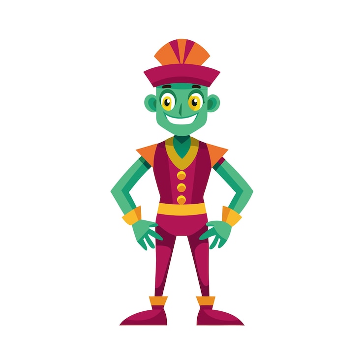 Vector diseño de personajes de dibujos animados profesionales ilustración vectorial hermosa