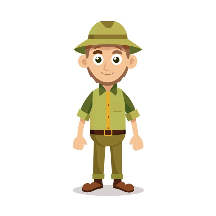 Vector diseño de personajes de dibujos animados profesionales ilustración vectorial hermosa