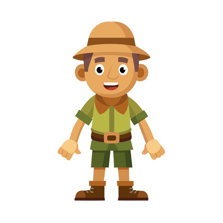 Vector diseño de personajes de dibujos animados profesionales ilustración vectorial hermosa