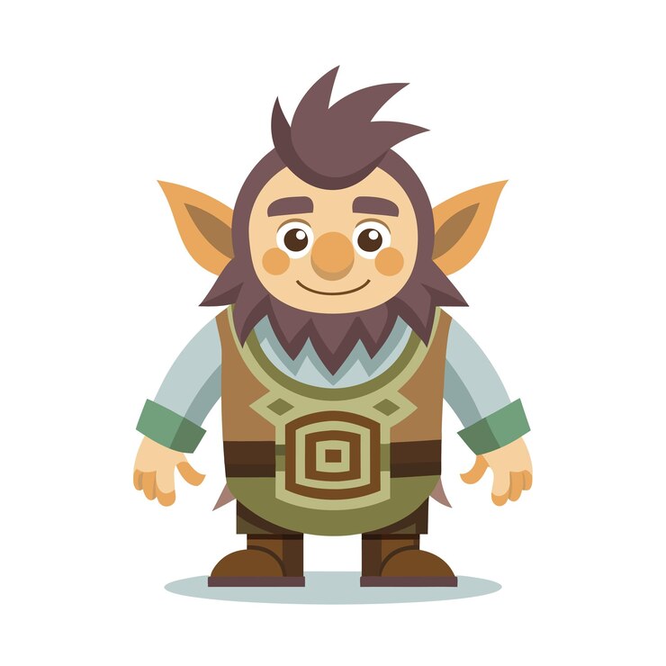 Vector diseño de personajes de dibujos animados profesionales ilustración vectorial hermosa
