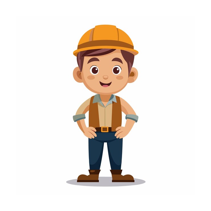 Vector diseño de personajes de dibujos animados profesionales ilustración vectorial hermosa