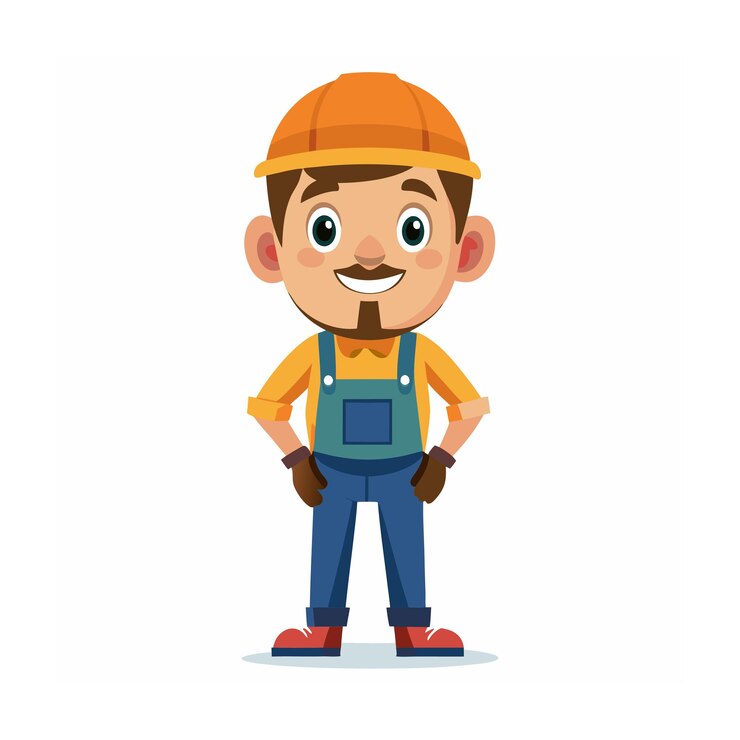 Vector diseño de personajes de dibujos animados profesionales ilustración vectorial hermosa