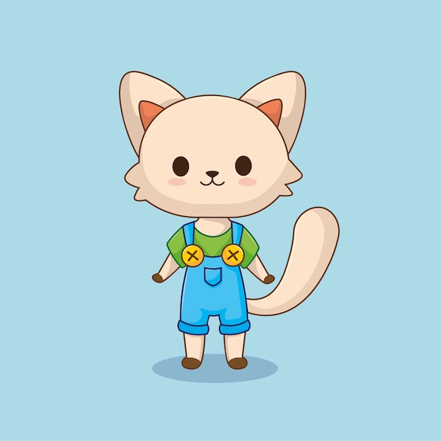 Diseño de personajes de gatos granjeros