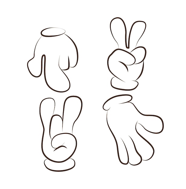 diseño de personajes de manos
