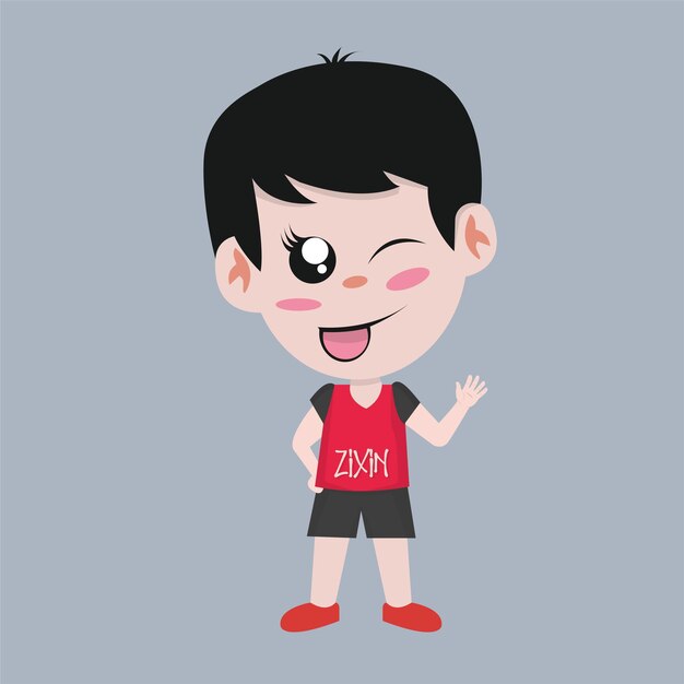 Diseño de personajes de niño pequeño