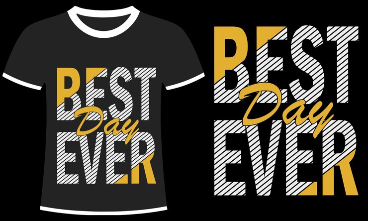Vector diseño personalizado de camisetas de tipografía minimalista