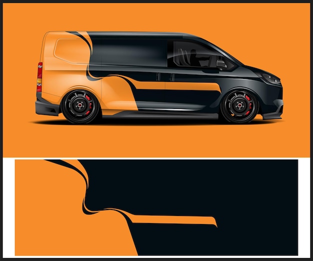 Diseño personalizado de envoltura de furgoneta