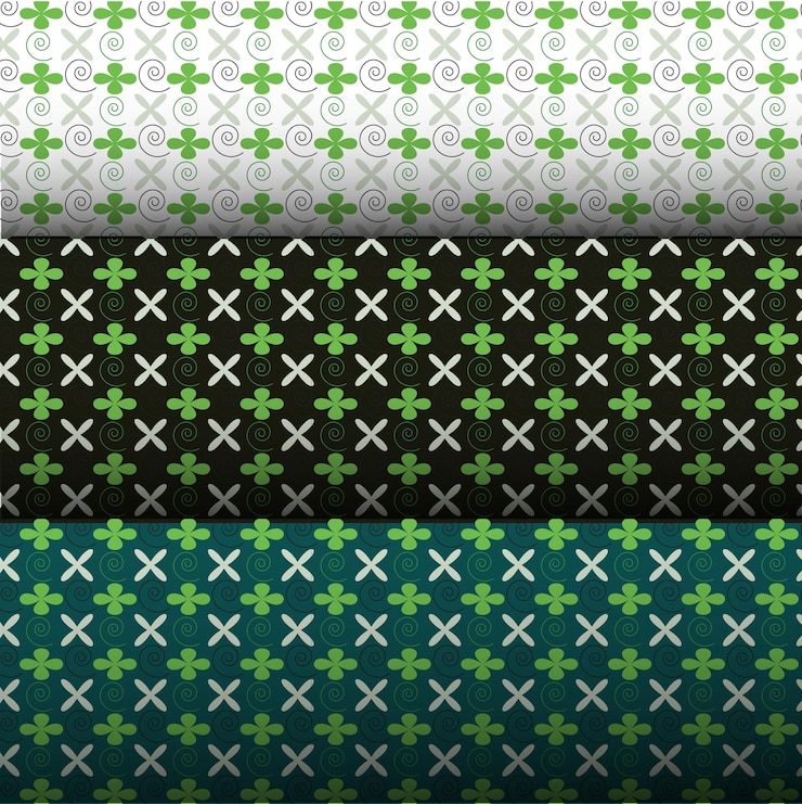 diseño de pettern verde colorido de alta calidad