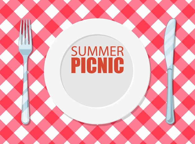 Diseño de picnic de verano