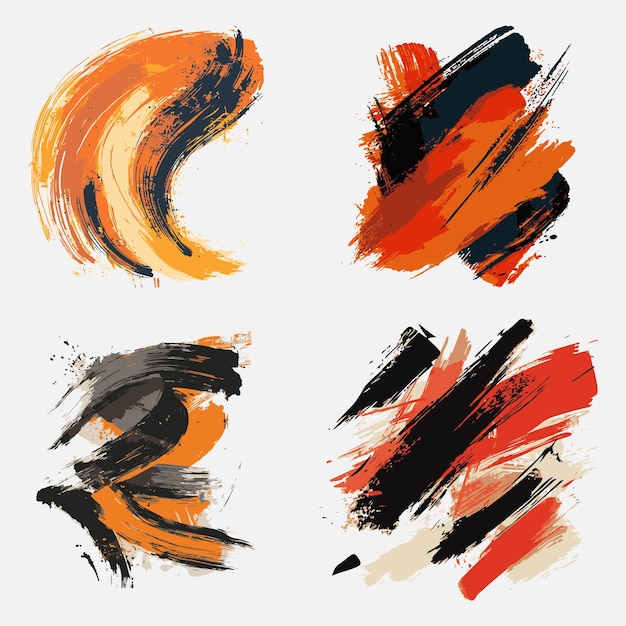 Diseño de pinceladas de acuarela coloridas