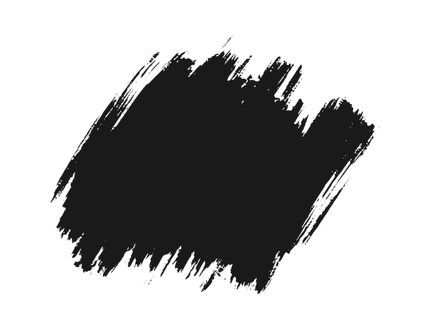 Diseño de pinceladas negras con Grunge