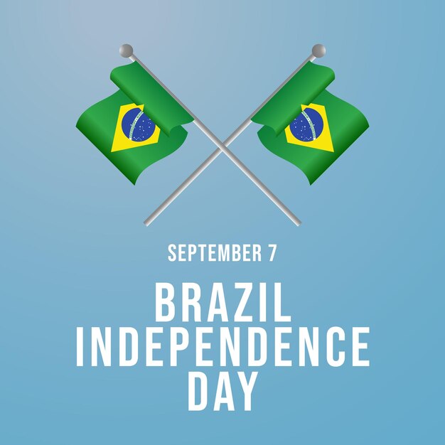 Diseño del piso del Día de la Independencia de Brasil