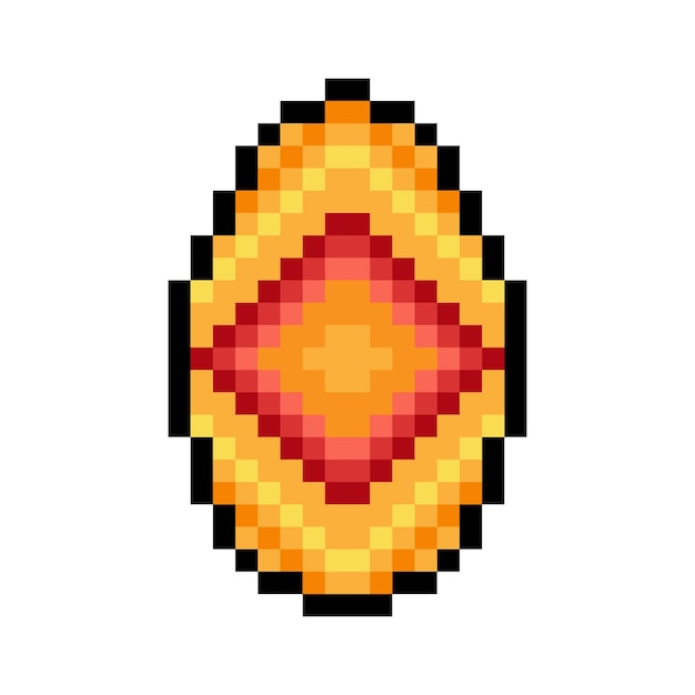 Diseño de pixel art de huevo de Pascua