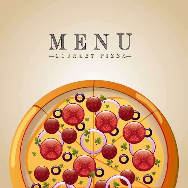 Vector diseño de pizza