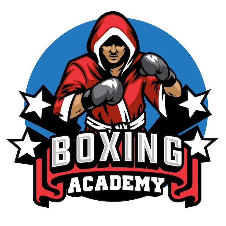 Vector diseño de placa de boxeo aislado en blanco