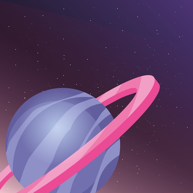 diseño de planeta Saturno