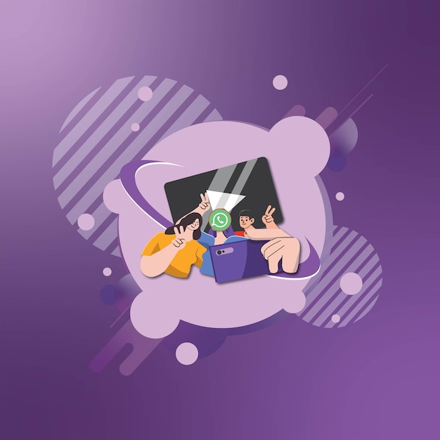 diseño plano de arte vectorial ilustración diseño de redes sociales y contenido creativo