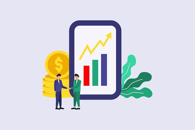 diseño plano de crecimiento financiero y empresarial