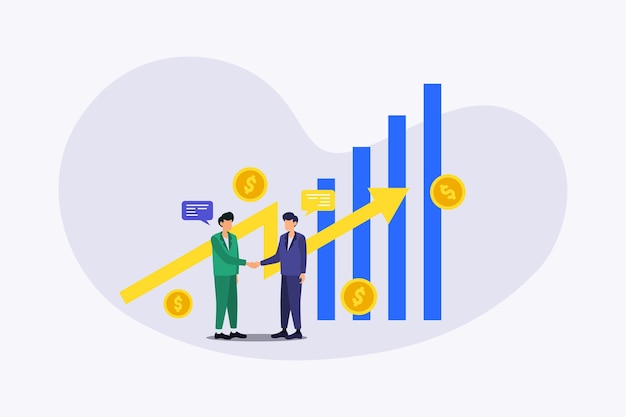 diseño plano de crecimiento financiero y empresarial