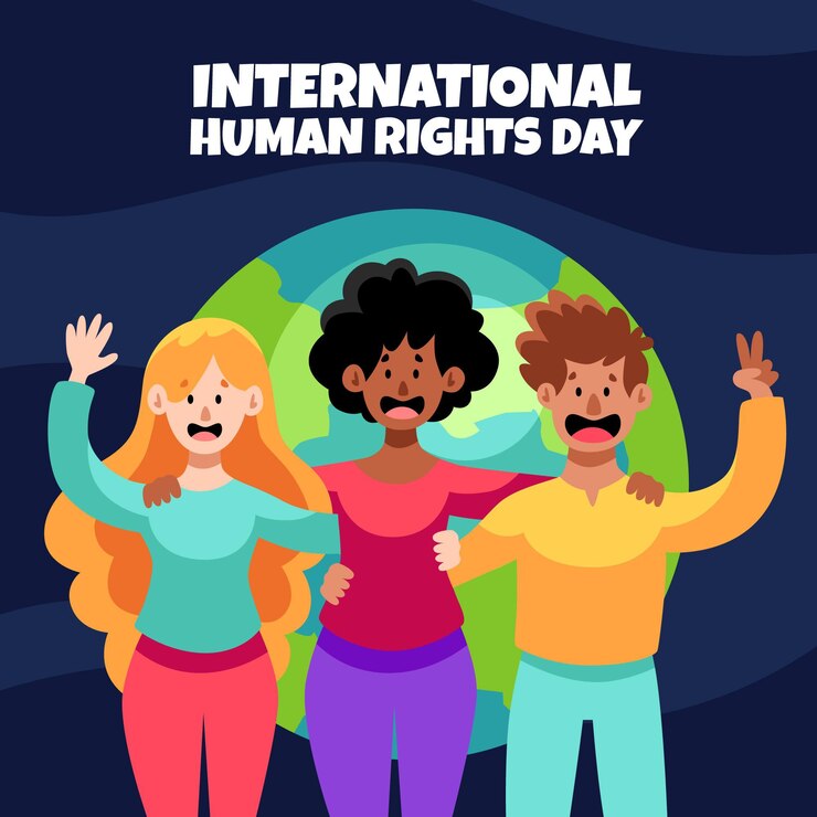 Diseño plano día internacional de los derechos humanos