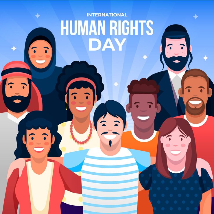 Diseño plano día internacional de los derechos humanos