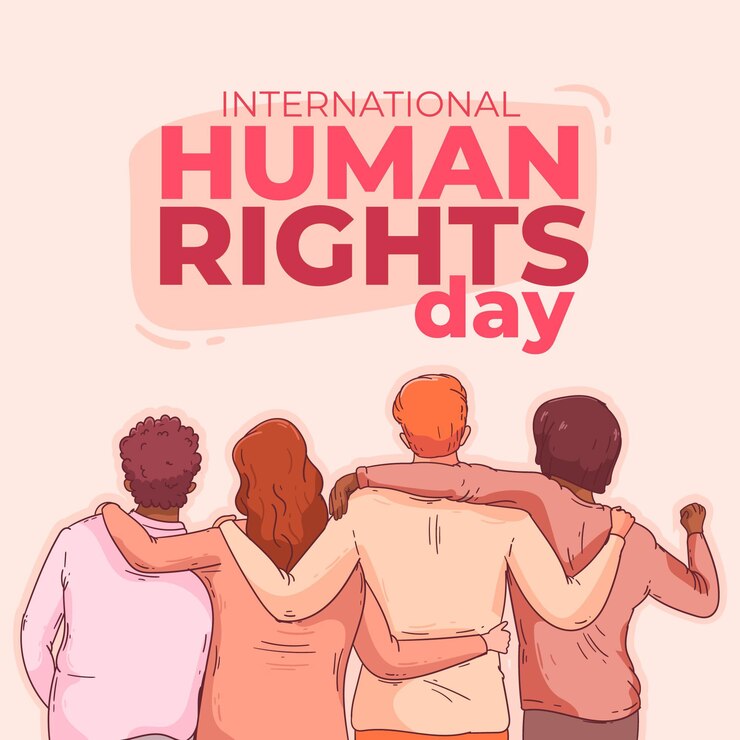 Diseño plano día internacional de los derechos humanos