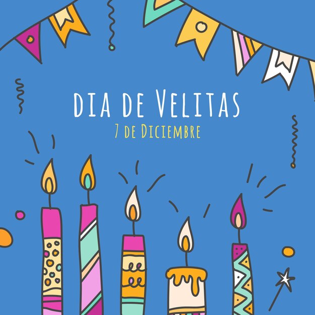 Diseño plano dia de las velitas