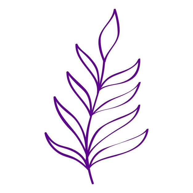 Diseño plano dibujado a mano con contornos de flores simples colección de ilustraciones aisladas