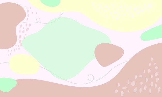 Diseño plano dibujado a mano con fondo de garabateo abstracto