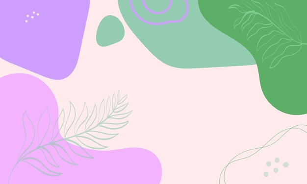 Diseño plano dibujado a mano con fondo de garabateo abstracto