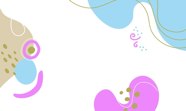 Diseño plano dibujado a mano con fondo de garabateo abstracto