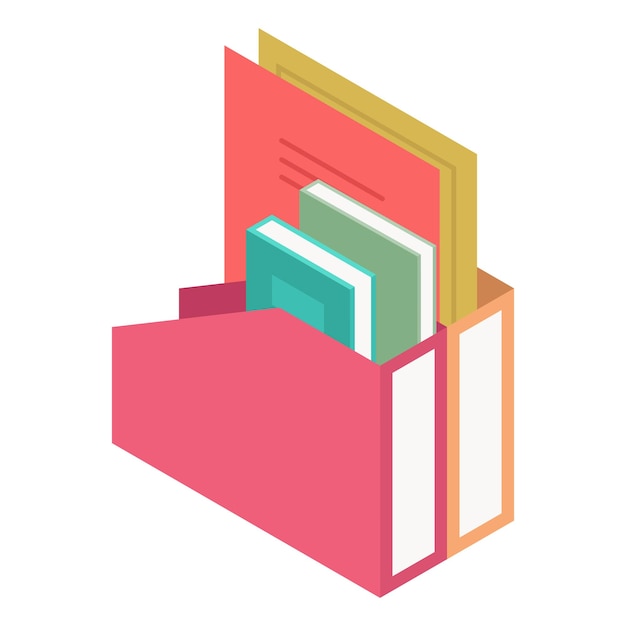 Diseño plano dibujado a mano pila de libros ilustración sobre fondo blanco