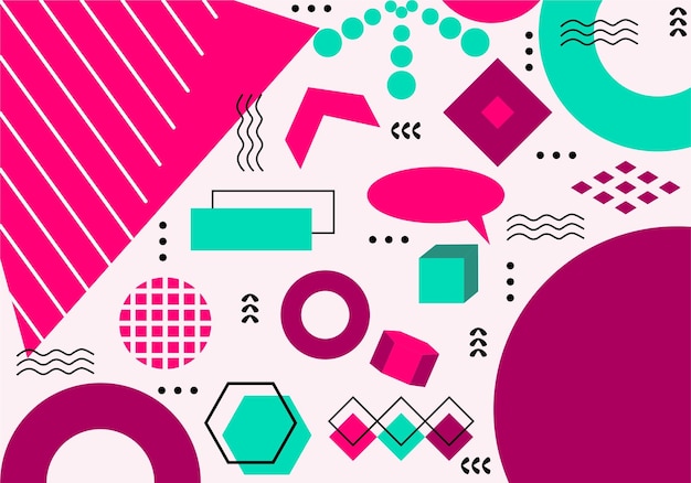 Diseño plano diseño abstract vectorial de fondo
