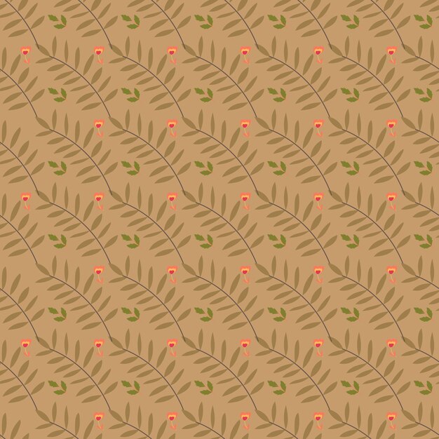 Diseño plano diseño pequeño de patrón de flores
