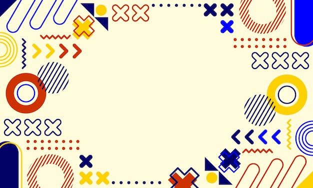 diseño plano de fondo geométrico abstracto