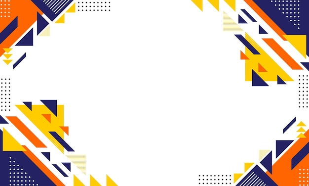 diseño plano de fondo geométrico abstracto