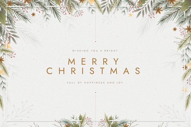 Diseño plano fondo de navidad