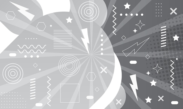 diseño plano de formas geométricas abstractas fondo