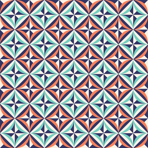 Vector diseño plano geométrico abstracto azulejos de patrones sin fisuras