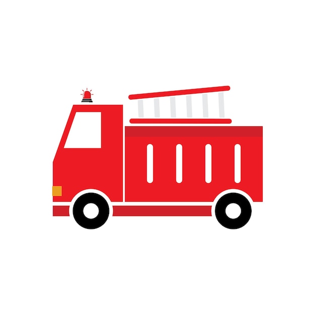 Diseño plano del icono del bombero