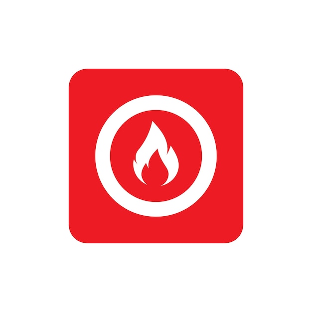 Diseño plano del icono del bombero