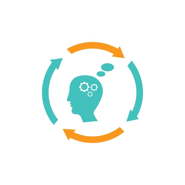 Diseño plano del icono de la idea