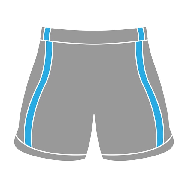 Diseño plano de icono de pantalones cortos