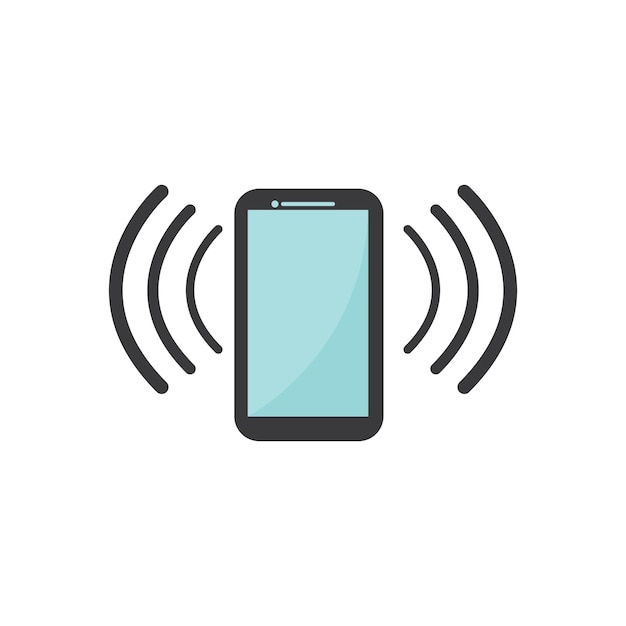 Diseño plano del icono del teléfono