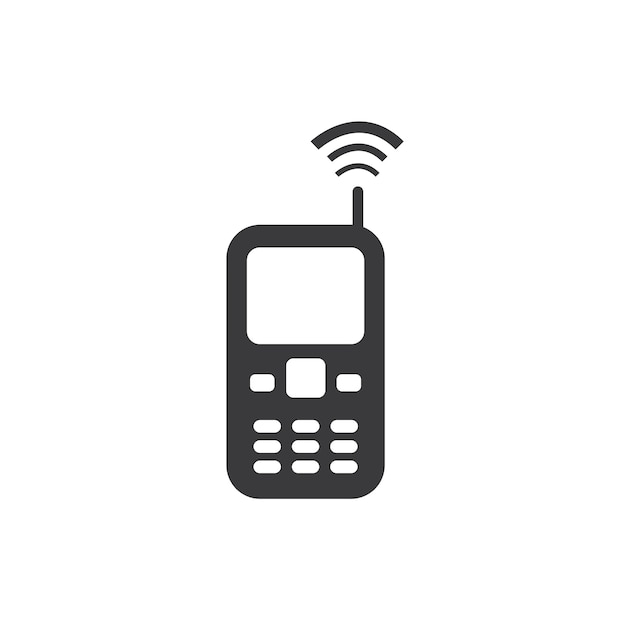 Diseño plano del icono del teléfono