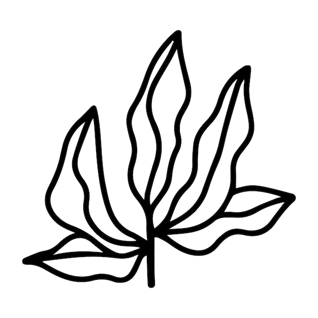 Diseño plano ilustración simple de flores en el blanco