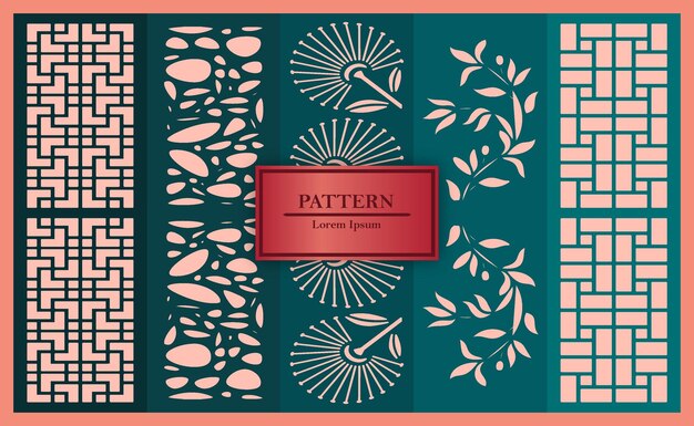 diseño plano libre de diseño art déco patrón de paquete vectorial