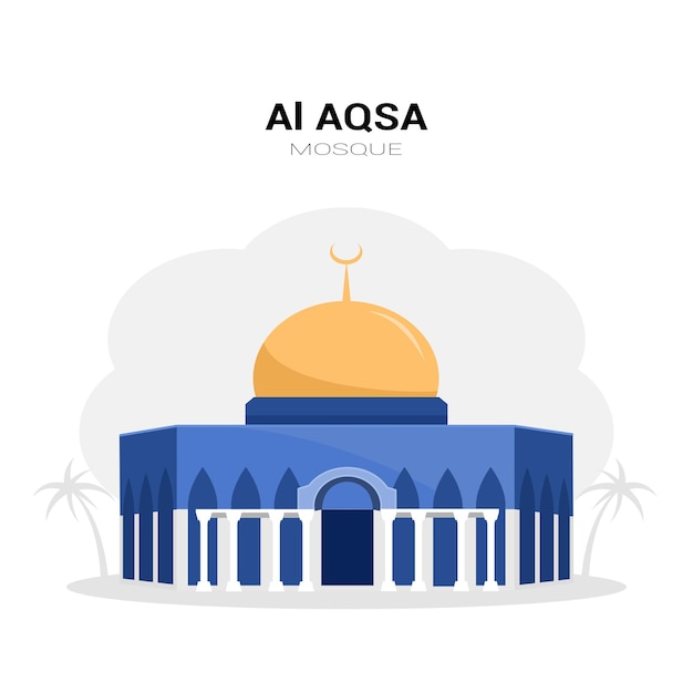 Diseño plano de la mezquita al aqsa